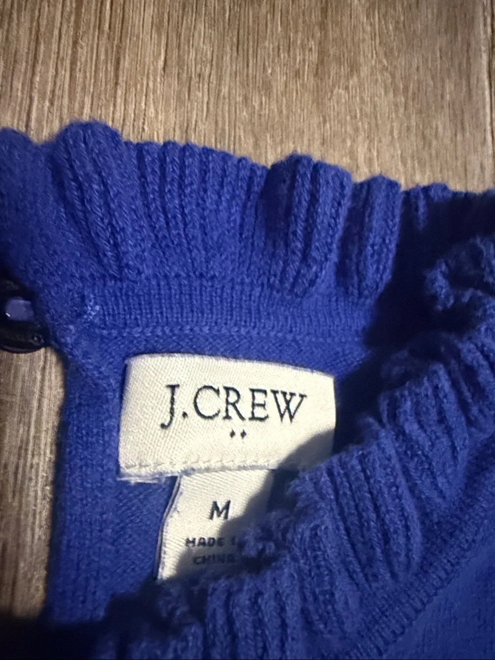 J. Crew Women’s Ruffle Neck Crewneck Sweater